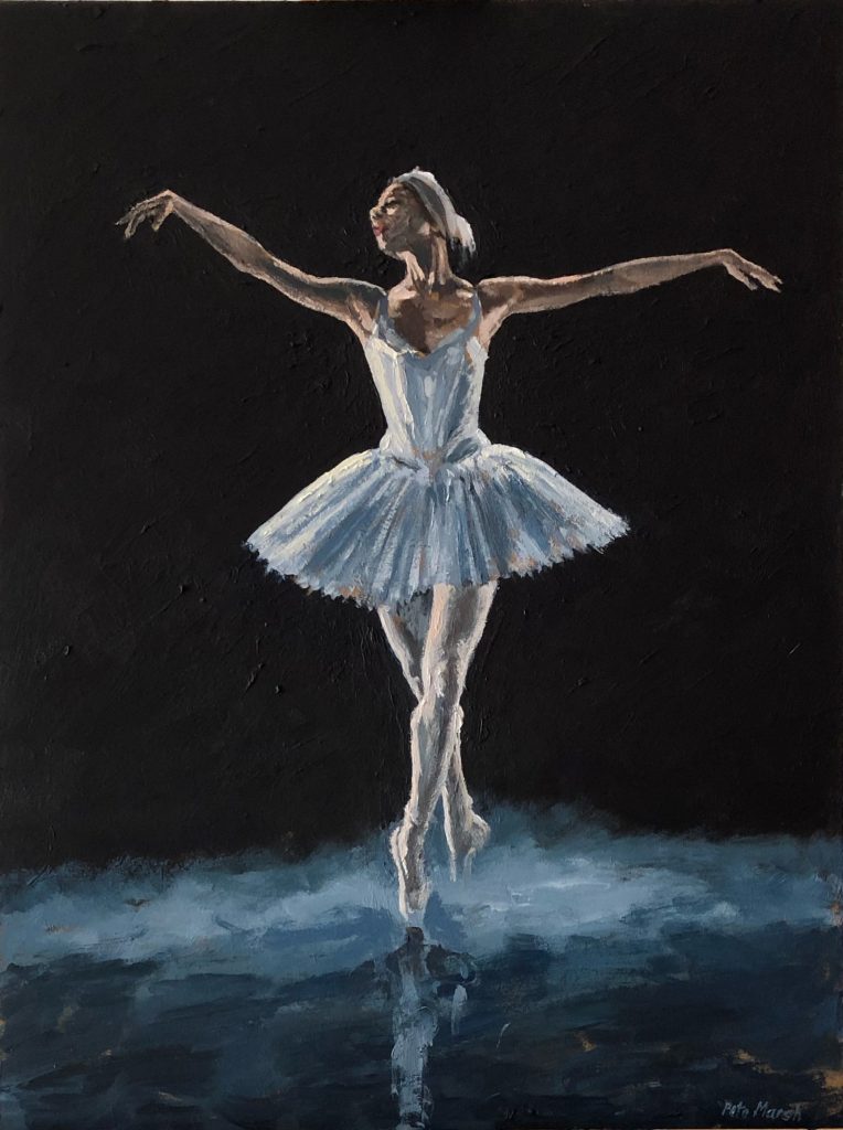 Pete Marsh Art - Painting > Swan Lake