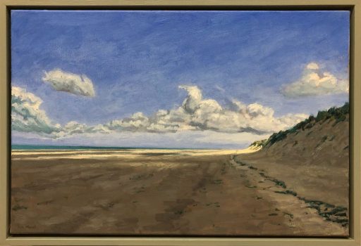 Beach From The Shadows, shadow across Formby Beach