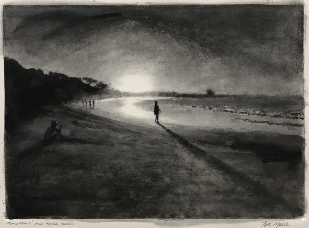 Sunset To Son Rise v2, sun setting over beach