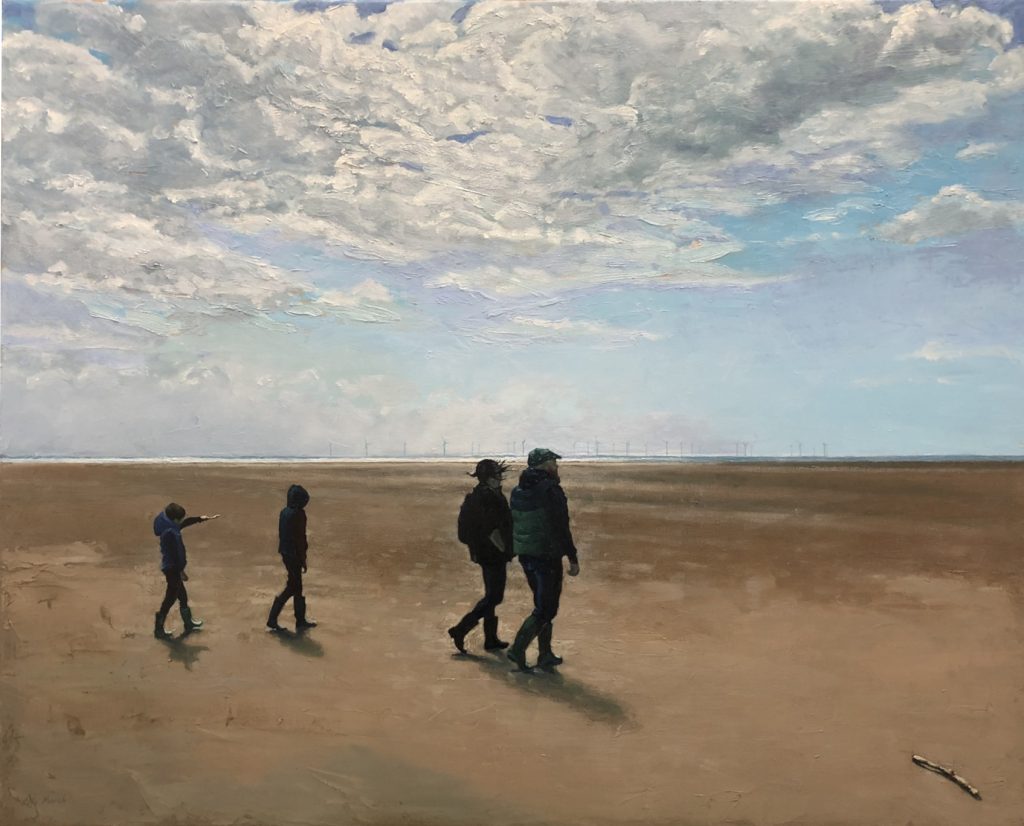 Jasper Leading From The Back Family on Formby Beach