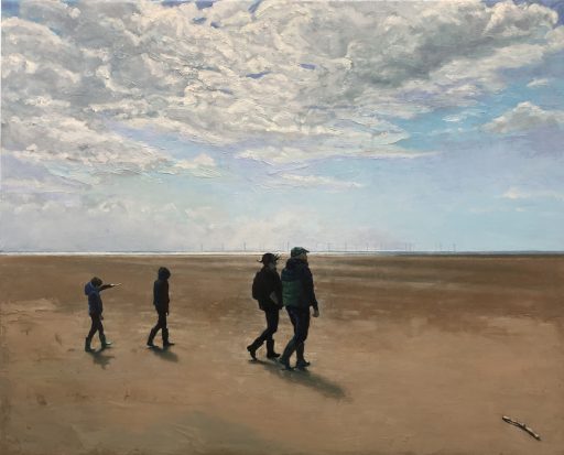 Jasper Leading From The Back Family on Formby Beach