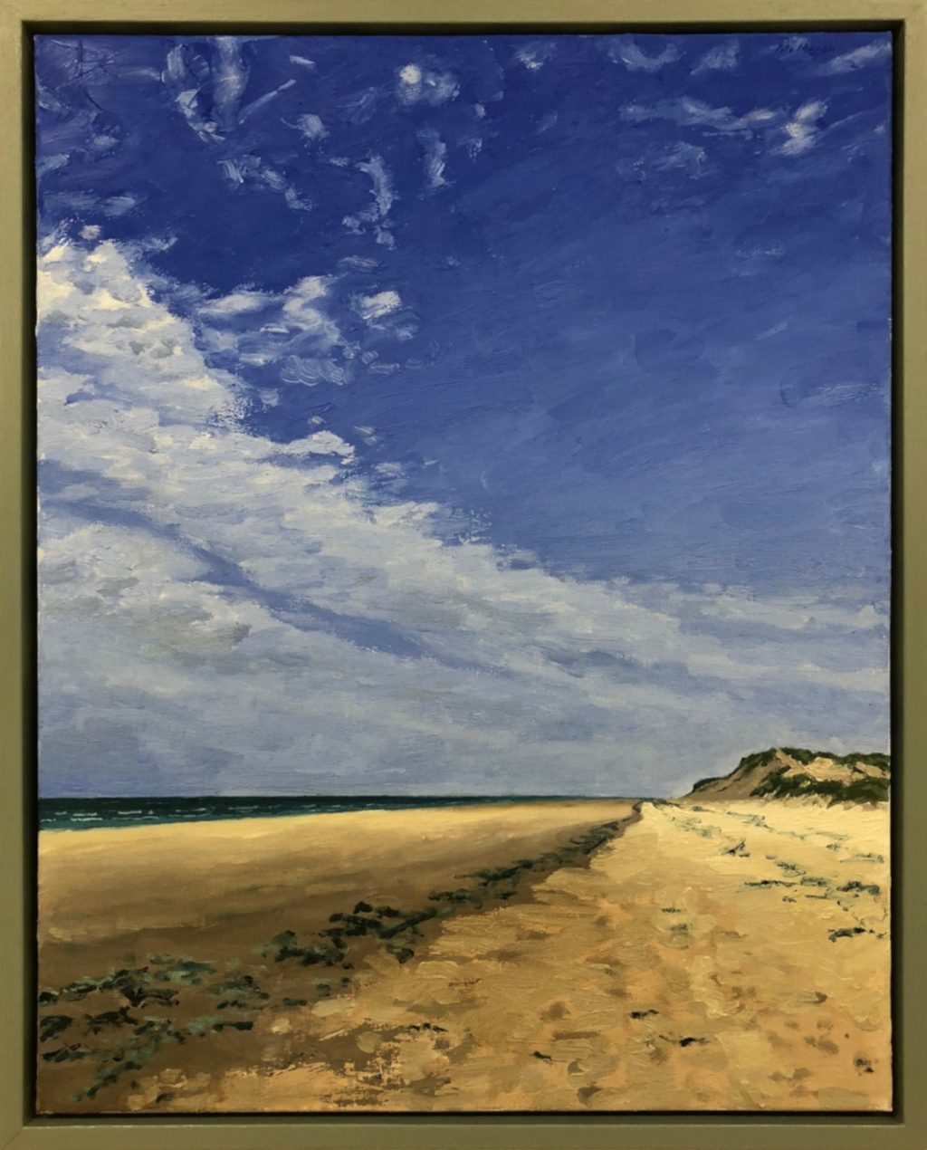 The tide coming in at Formby Beach