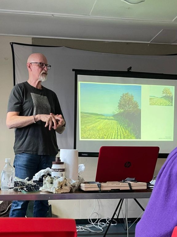Oil painting demo and Art talk