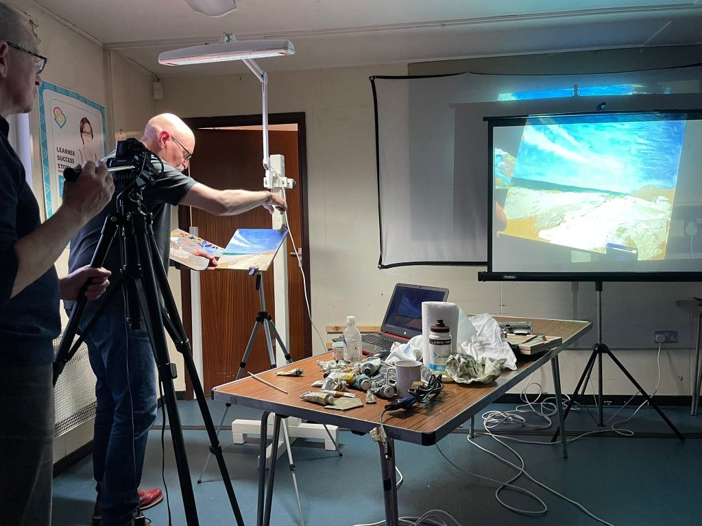 Art talk and painting demo