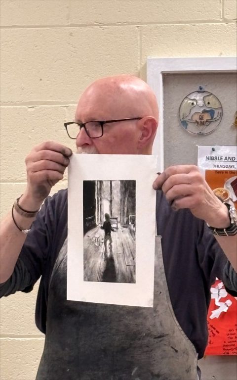 Monotype demo to local art group